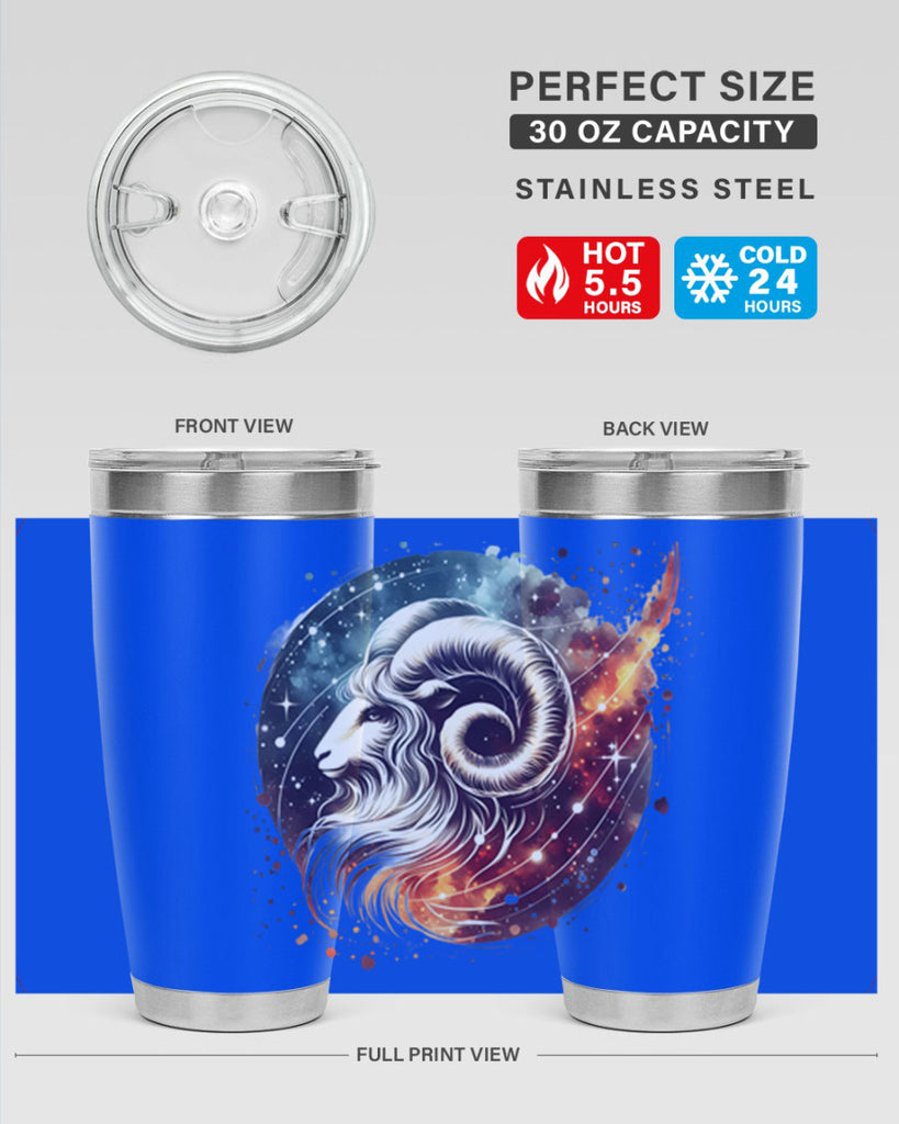 aries 124#- zodiac- Tumbler