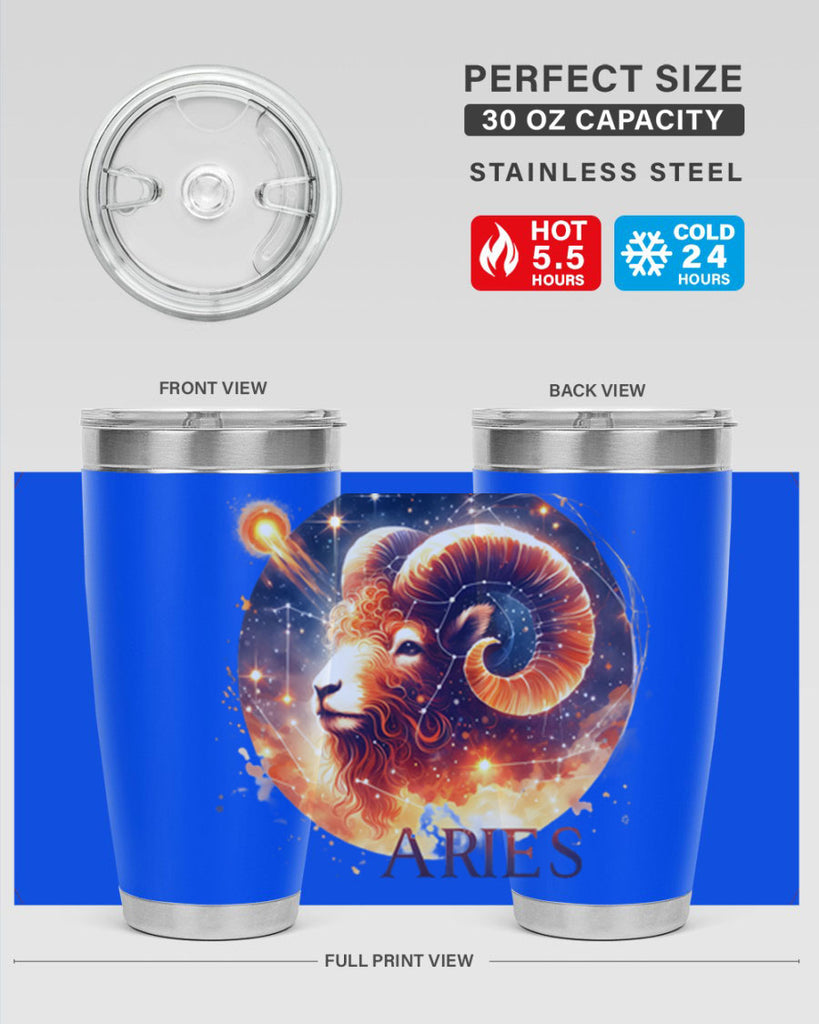 aries 130#- zodiac- Tumbler