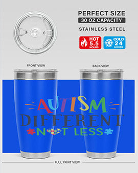autism different not less Style 5#- autism- Tumbler