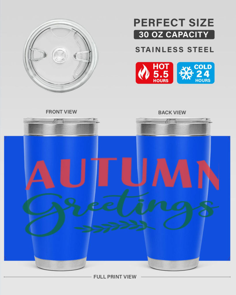 autumn greetings 14#- fall- Tumbler