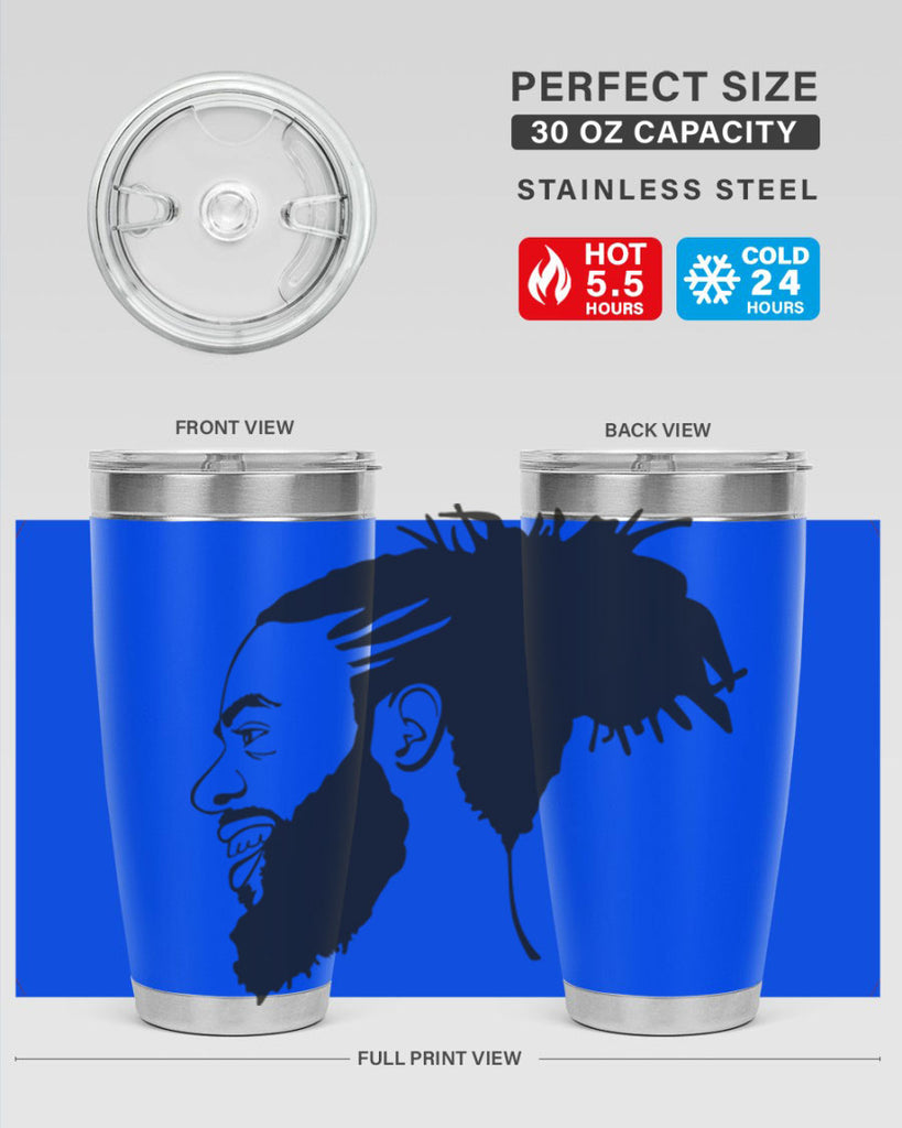 beardman 45#- black men - boys- tumbler