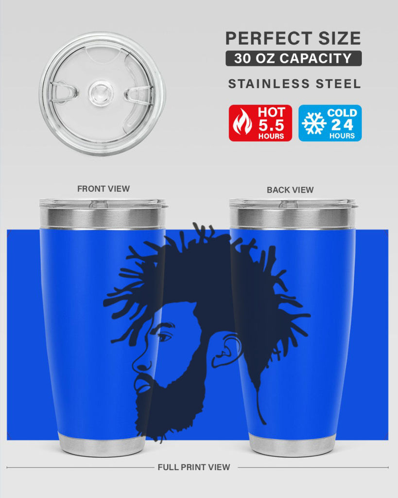 beardman 46#- black men - boys- tumbler
