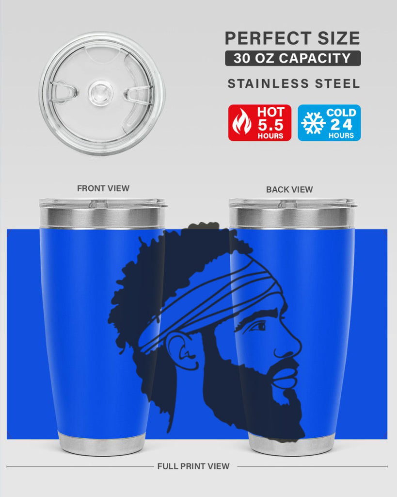 beardman 48#- black men - boys- tumbler