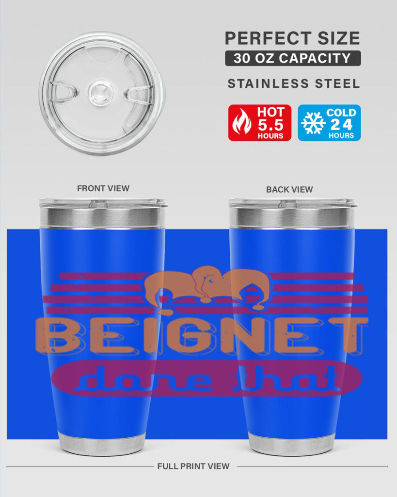 beignet done that 26#- mardi gras- Tumbler