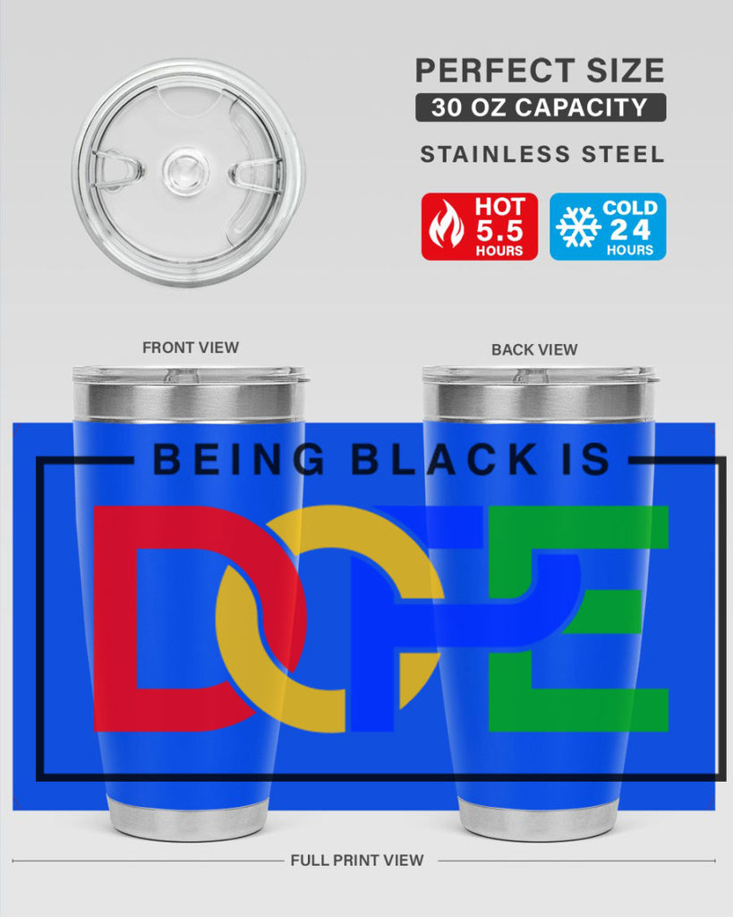 being black is dope 259#- black words phrases- Cotton Tank