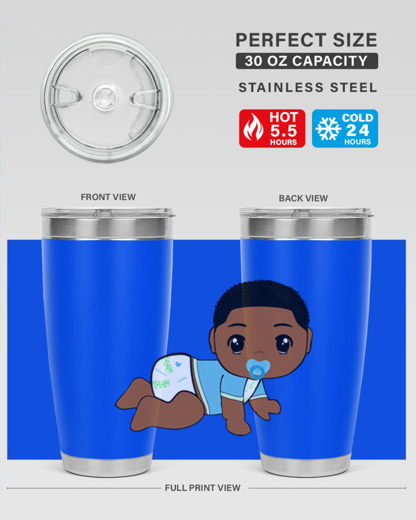 black baby boy 1#- black men - boys- tumbler