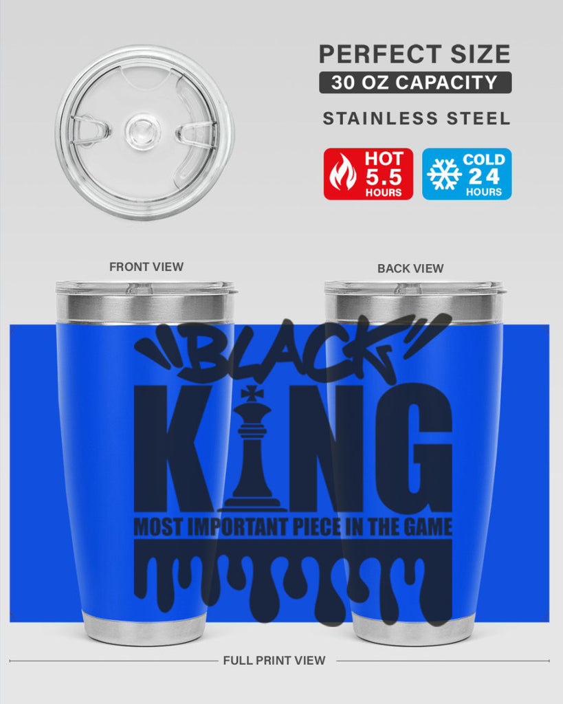 black king 214#- black words phrases- Cotton Tank