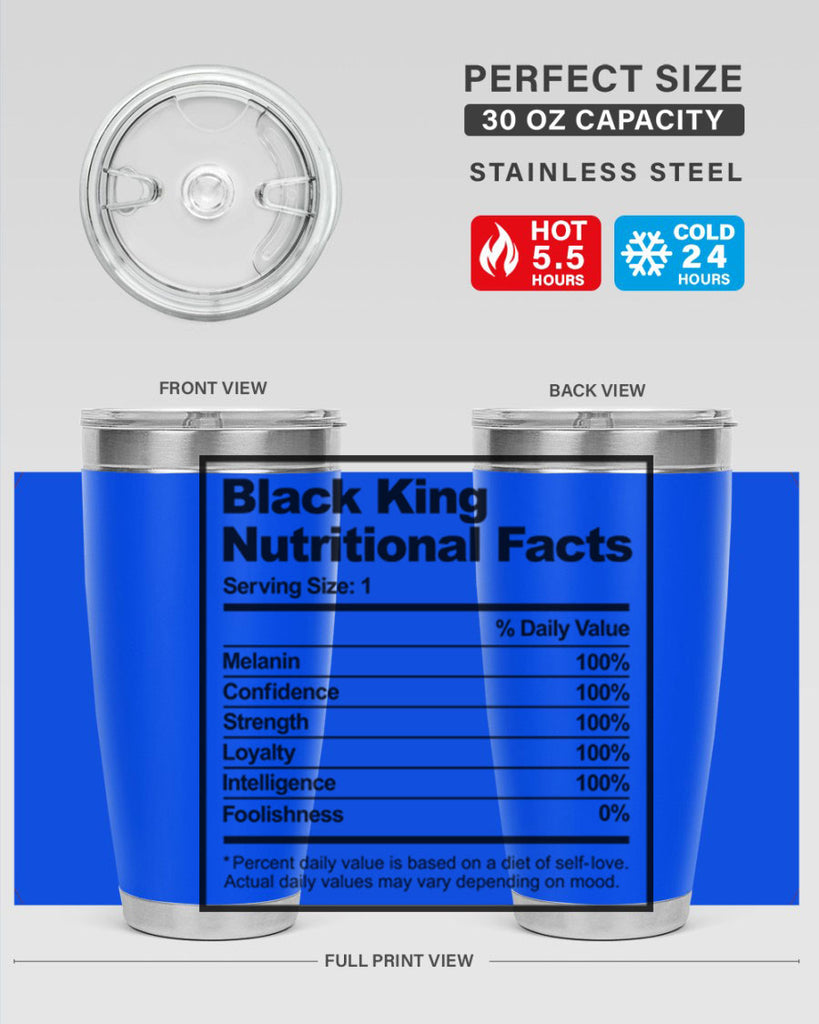 black king nutritional facts 231#- black words phrases- Cotton Tank