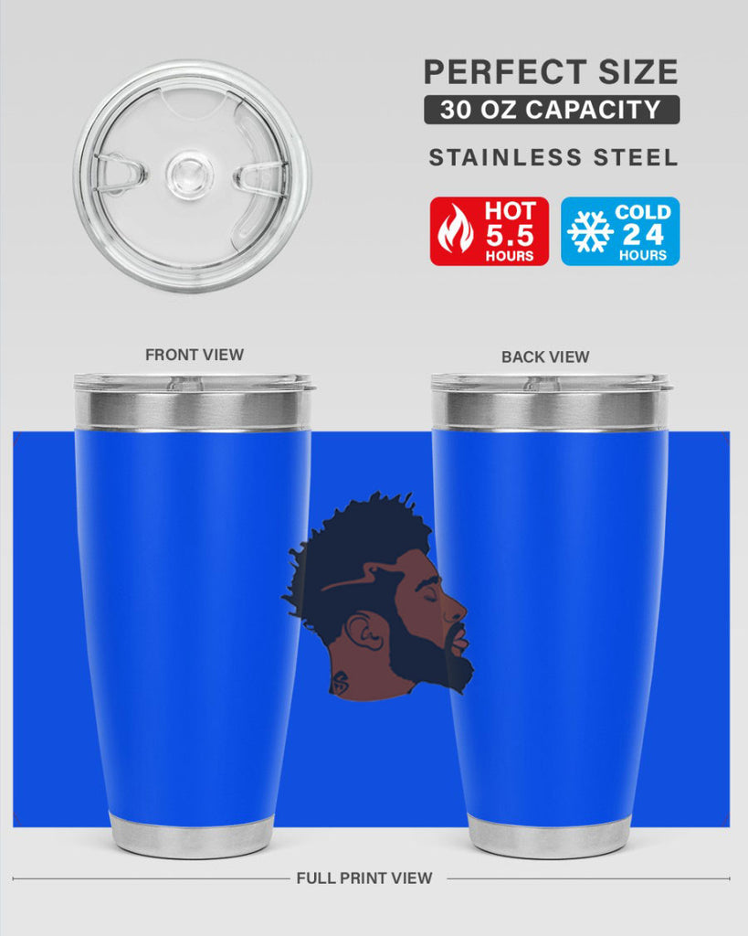 black man 30#- black men - boys- tumbler