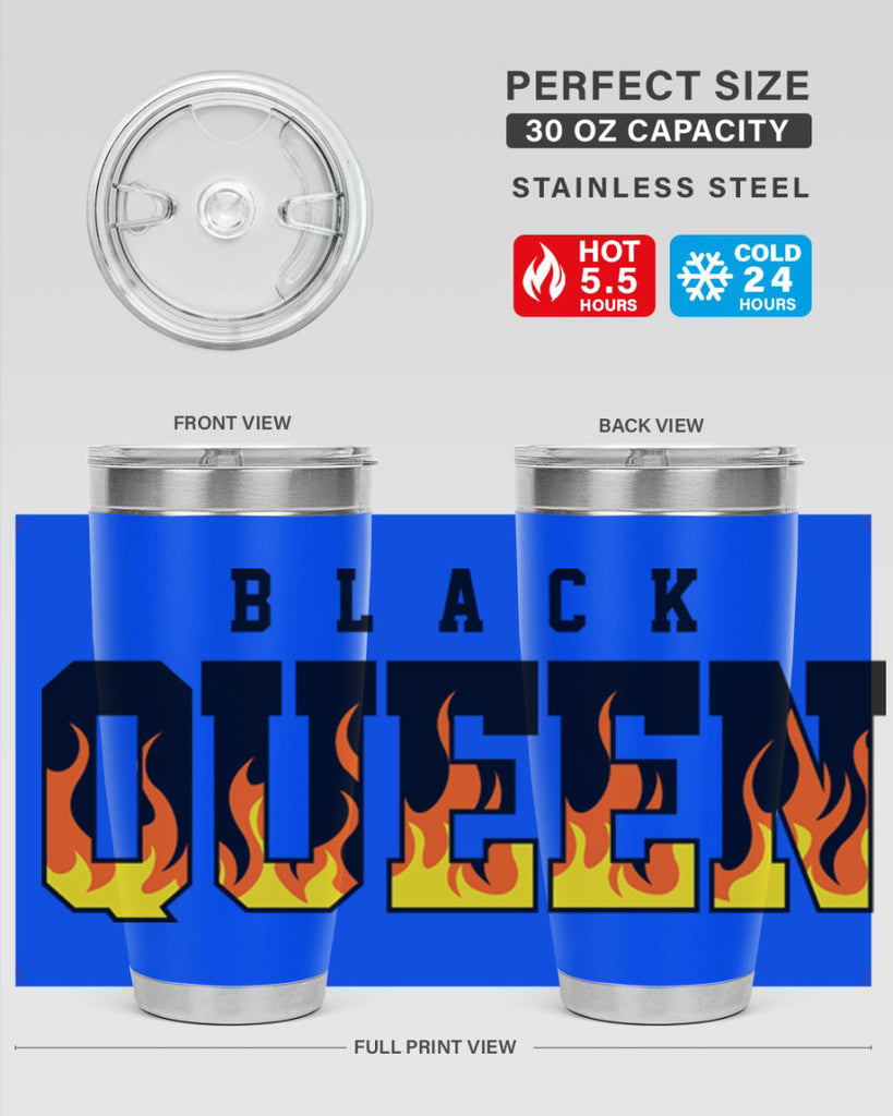 black queen flames 220#- black words phrases- Cotton Tank