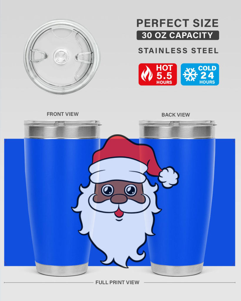 black santa 25#- black men - boys- tumbler