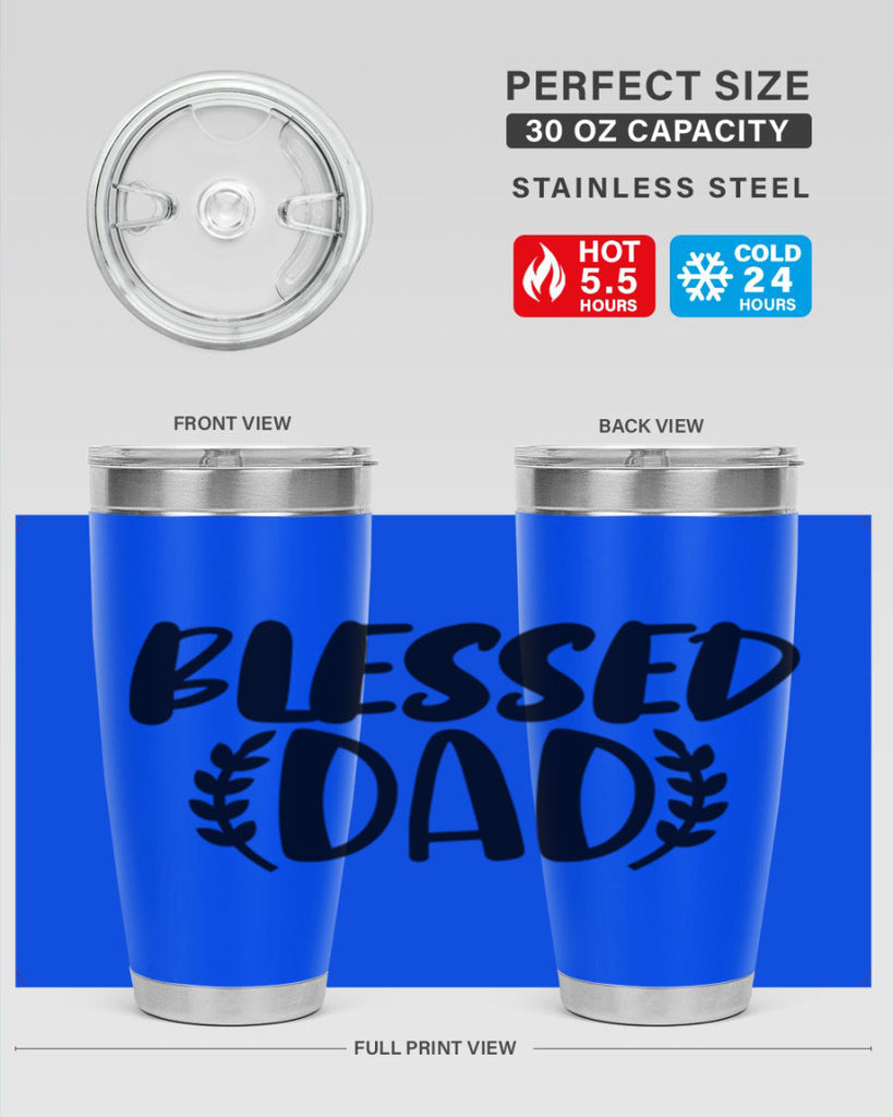 blessed dad 36#- dad- Tumbler