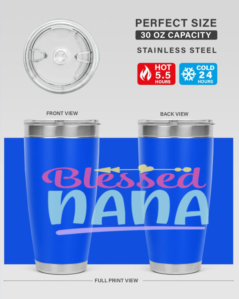 blessed nana 60#- grandma - nana- Tumbler
