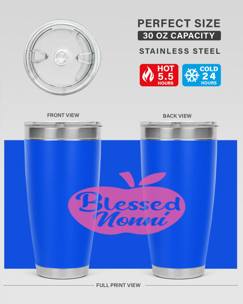 blessed nonni 58#- grandma - nana- Tumbler