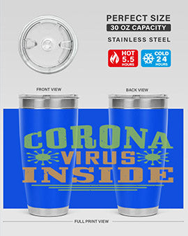 coronavirus inside Style 2#- corona virus- Tumbler