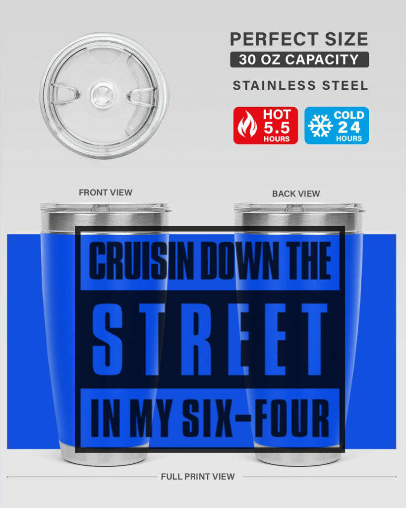 cruisin down the street 181#- black words phrases- Cotton Tank