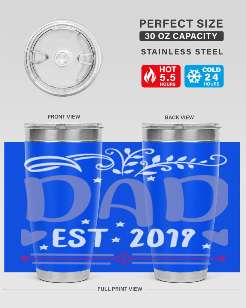 dad est 100#- fathers day- Tumbler