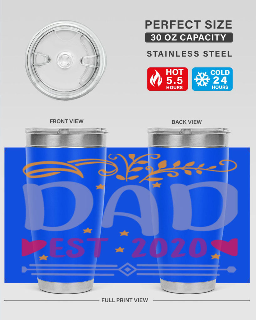 dad est 98#- fathers day- Tumbler