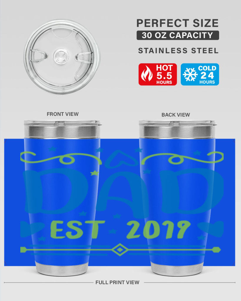dad est 99#- fathers day- Tumbler