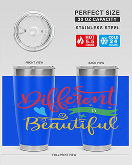 different is beautiful Style 11#- autism- Tumbler