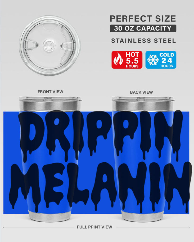 drippinmelanin  160#- black words phrases- Cotton Tank