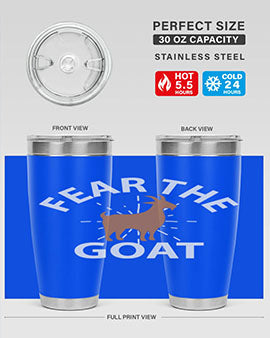 fear the goat Style 4#- goat- Tumbler
