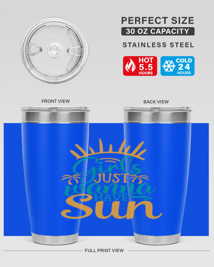 girls just wanna have sun Style 102#- summer- Tumbler