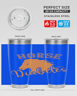 horse diabetes Style 34#- diabetes- Tumbler