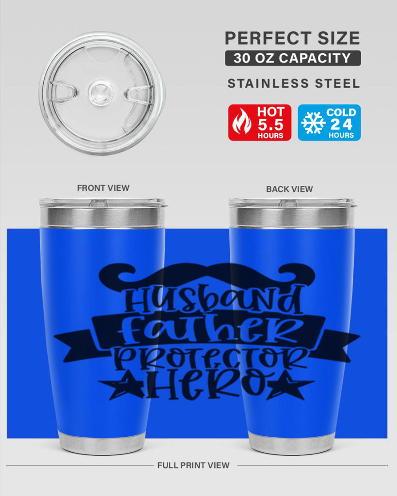 husband father protector hero 46#- fathers day- Tumbler