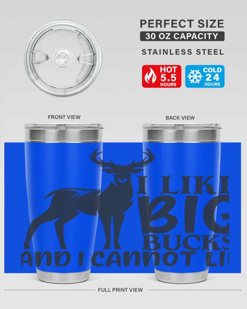 i like big bucks and i cannot lie 8#- hunting- Tumbler