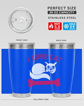 i love cat Style 55#- cat- Tumbler