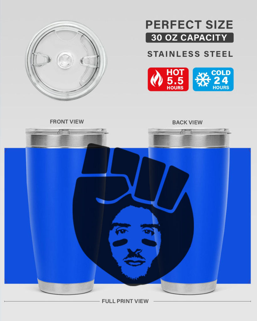 kaepernick fist hair 22#- black men - boys- tumbler