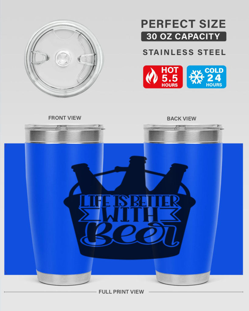 life is better with beer 27#- beer- Tumbler