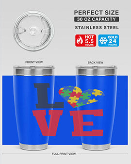 love Style 29#- autism- Tumbler