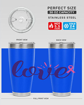 love Style 7#- breast cancer- Tumbler