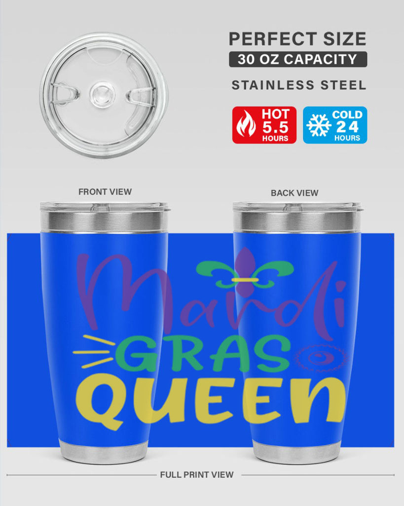mardi gras queen 79#- mardi gras- Tumbler