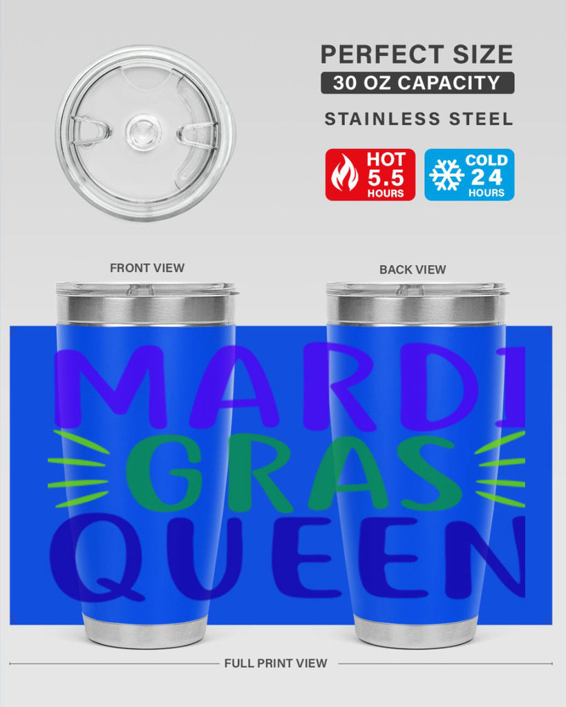 mardi gras queen 7#- mardi gras- Tumbler