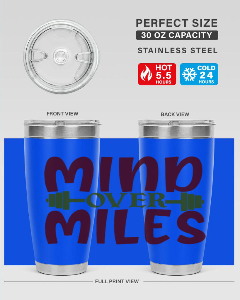 mind over miles 29#- gym- Tumbler