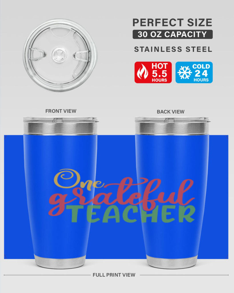 one grateful teacher Style 168#- teacher- tumbler