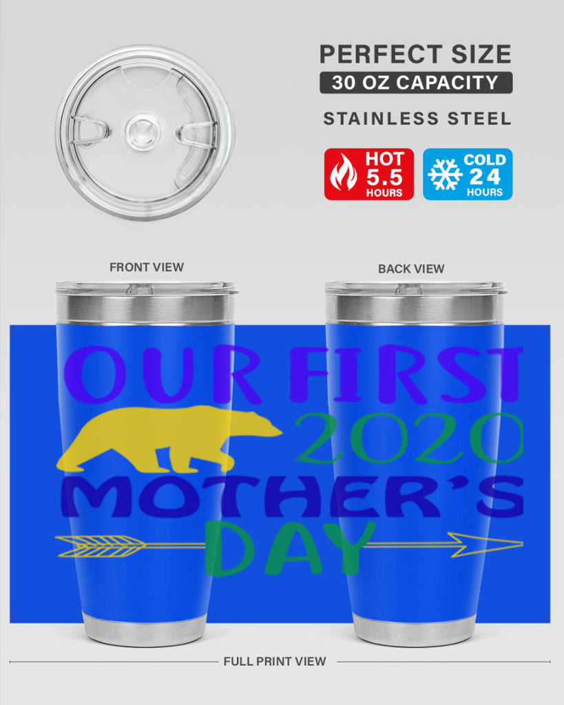our first mothers day 4#- mardi gras- Tumbler
