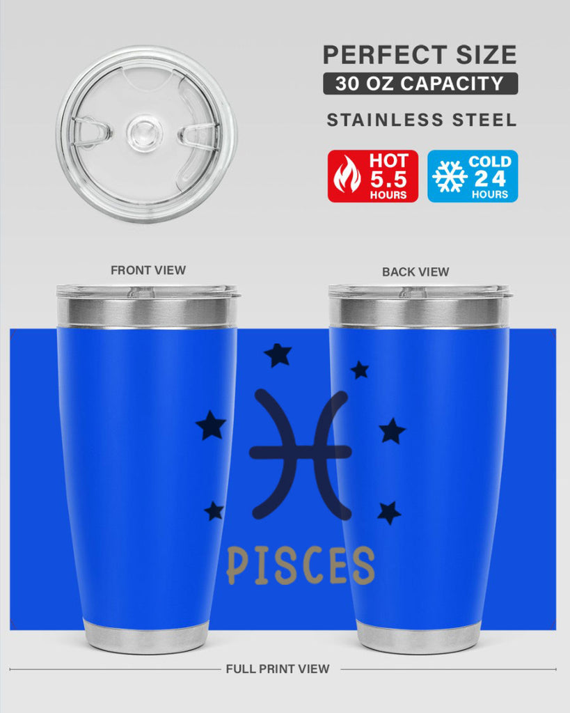 pisces 355#- zodiac- Tumbler