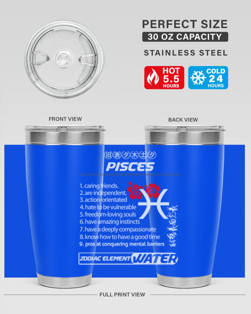 pisces 356#- zodiac- Tumbler