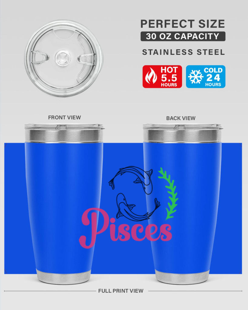 pisces 372#- zodiac- Tumbler