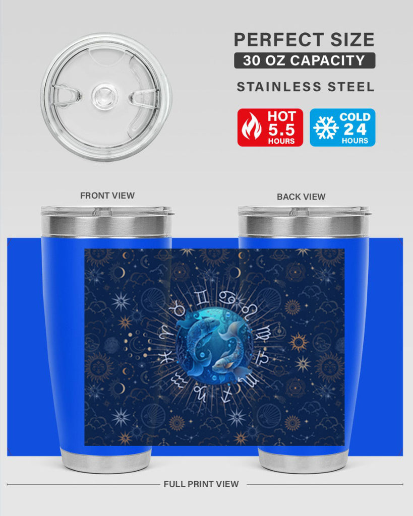 pisces Straight 366#- zodiac- Tumbler
