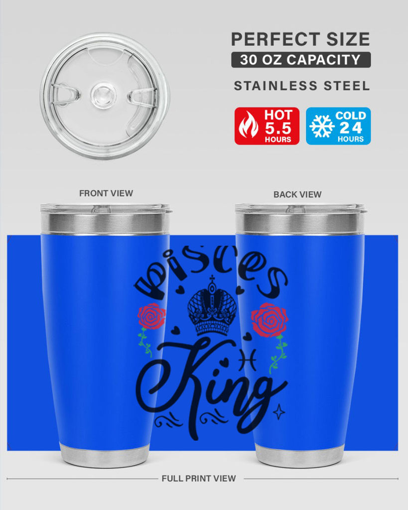 pisces king 375#- zodiac- Tumbler