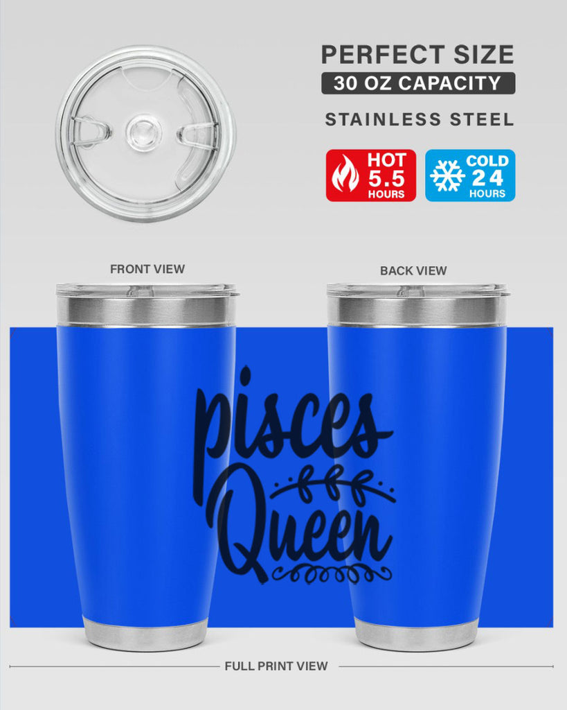 pisces queen 378#- zodiac- Tumbler