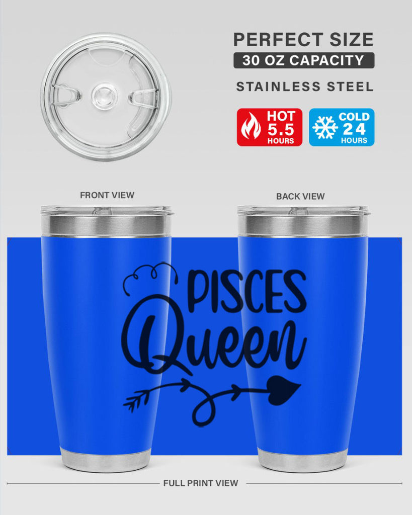 pisces queen 379#- zodiac- Tumbler