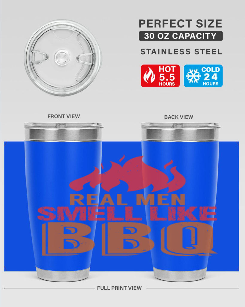 real men smell like bbq 16#- bbq- Tumbler