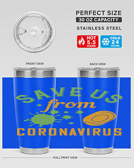save us from coronavirus Style 24#- corona virus- Tumbler