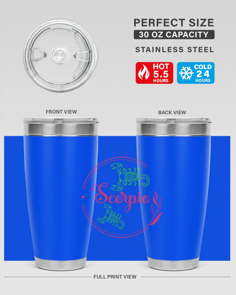 scorpio 437#- zodiac- Tumbler